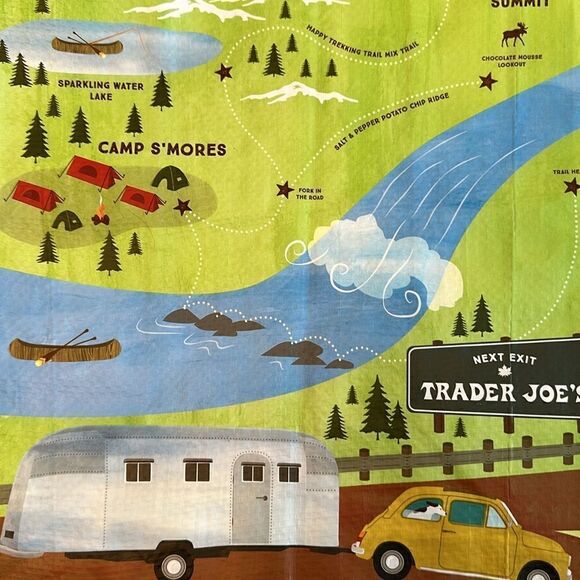 Trader Joe’s Plastic Reusable Shopping Tote Bag 6 Gallon Colorado Skiing Camp - Picture 12 of 12